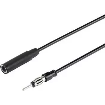 Przedłużacz antenowy samochodowy Renkforce 1 m wtyk jack 3,5 mm czarny RF-5087926 (RF-5087926)