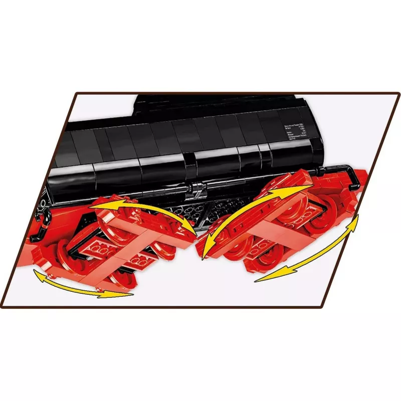 Zabawka konstrukcyjna Cobi DR BR 52 lokomotywa parowa skala 1:35 model do składania