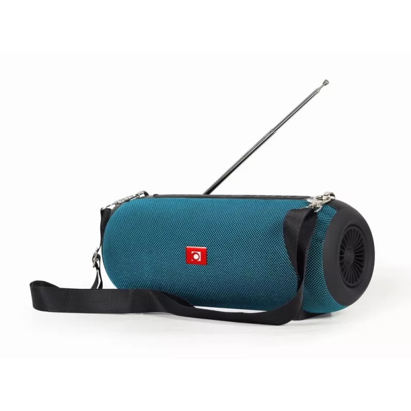Przenośny głośnik stereo GEMBIRD SPK-BT-17-G — Bluetooth 5.1, 5 W RMS, 1200 mAh, MicroSD, FM, AUX