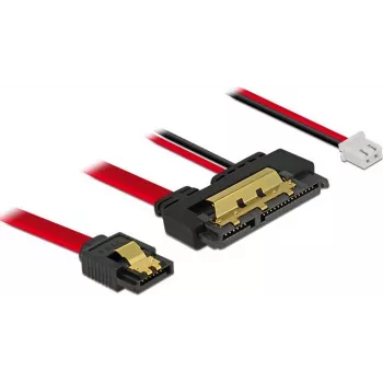 Kabel SATA DeLOCK 85240 0,2 m SATA 7-pin SATA 22-pin Czarny