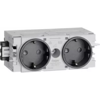 Moduł wtykowy Hager Dado Trunking (szer. x wys. x gł.) 120 x 50 x 61 mm GS20009011 1 szt. grafitowy czarny (RAL 9011) (GS20009011)