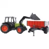 Traktor zabawkowy Bruder Claas Nectis 267 F z przyczepą wywrotką