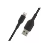 Kabel pleciony USB-Lightning 1m Czarny