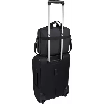 Case Logic Huxton | Pasuje do laptopów do 13,3 cala | Aktówka na laptopa | Czarny | Pasek na ramię