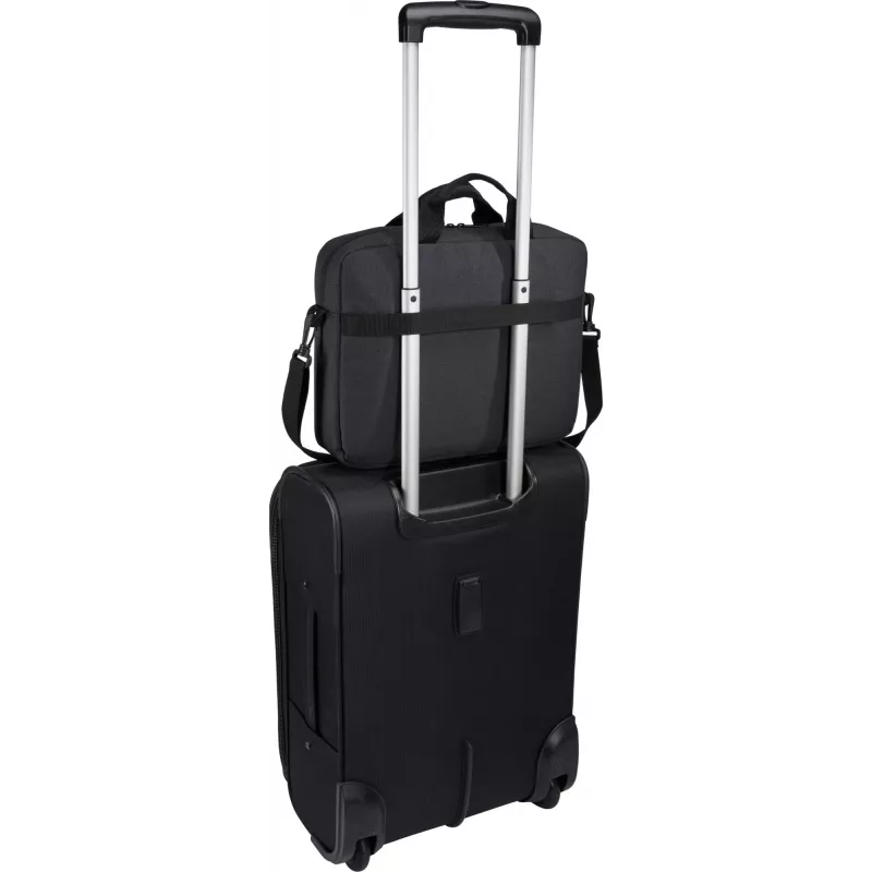 Case Logic Huxton | Pasuje do laptopów do 13,3 cala | Aktówka na laptopa | Czarny | Pasek na ramię