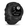 Smartwatch GARMIN Instinct — 45 mm, 3,05 cm (1,2 cala) AMOLED 390×390 ekran dotykowy, 4 GB, GPS, silikonowy pasek czarny, 53 g