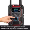 Przenośne radio EINHELL TE-CR 18 Li DAB+ FM Bluetooth USB, zasilane bateriami (kompatybilne z TE-CR 18 Li)