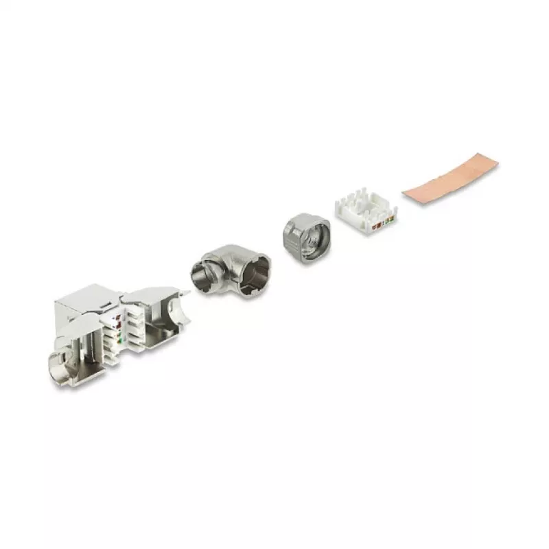 Moduł Keystone RJ45 DELOCK 90374 Cat.6A 90° bez narzędziowy