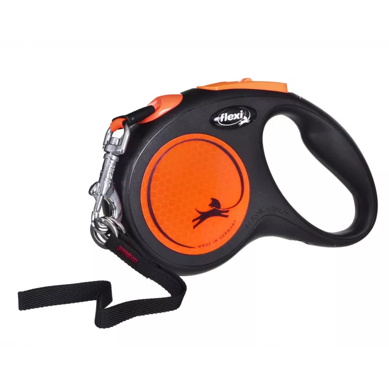 FLEXI nowy Neon M - smycz automatyczna - 5 m