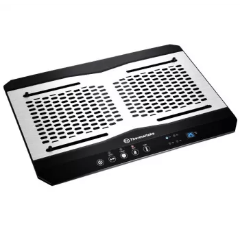 Podkładka chłodząca do notebooka THERMALTAKE CL-N002-PL12BL-A z wentylatorem 12 cm, aluminiowo-plastikowa, 390×277,5×49,3 mm, 1000–1300 obr./min