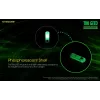 Latarka na klucze Nitecore TIKI GITD szara — ładowanie USB, 1 lm, 55 mm, 12 g, IP66