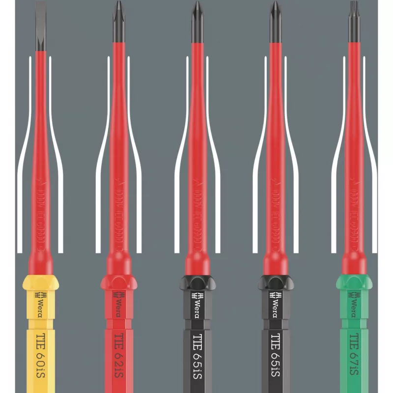 Wera Kraftform Kompakt VDE 16 Torque extra cienki screwdriver set (05006609001)