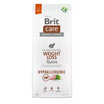 Sucha karma dla psa Brit Care Hypoalergiczna odchudzająca królik i ryż 12 kg, dorosłe psy, wszystkie rasy, białko 27%, tłuszcz 9%