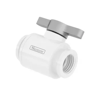 Barrow Ball Valve 10mm G1/4 inch TLQFS-V1 w s – 10 mm, przyłącze G1/4 cala, biało-srebrny