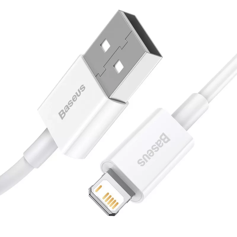 Kabel Baseus Superior Series USB na Lightning, 2,4A, 0,25m (biały)