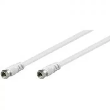 Wentronic Goobay SAT kabel połączeniowy, biały, 10 m - wtyk F – wtyk F (27202)