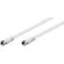 Wentronic Goobay SAT kabel połączeniowy, biały, 10 m - wtyk F – wtyk F (27202)