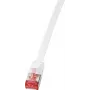 Logilink SlimLine - Kabel krosowy - RJ-45 (M) na RJ-45 (M) - 50 cm - U/FTP, PiMF - CAT 6 - Formowany, Snagless, Płaski - Biały (CF2021S)