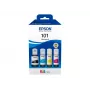 Oryginalny Epson EcoTank zestaw butelek z atramentem 4 kolory — Czarny 127 ml, cyjan/magenta/żółty 210 ml (C13T03V64A)