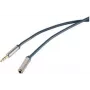 shiverpeaks sp-PROFESSIONAL Kabel audio 5 m 3,5 mm niebieski - Chrom (SP30808-cienki)