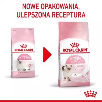 sucha karma dla kota Royal Canin Kitten 10 kg — kurczak, 36% białka, 18% tłuszczu, dla kociąt i kotek w ciąży/laktacji