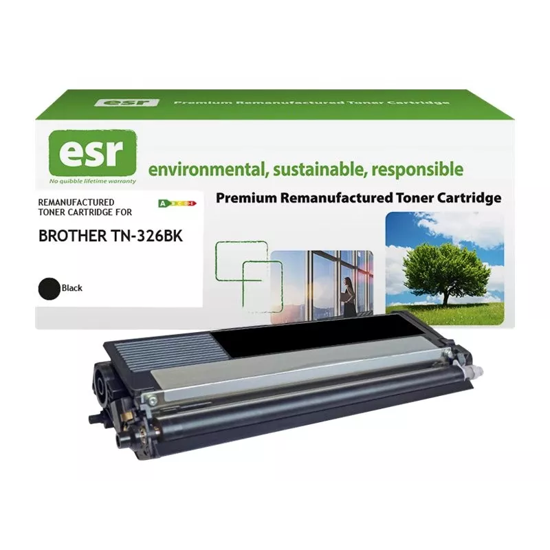 Toner ESR, odpowiednik Brother TN-326BK, czarny, regenerowany, wydajność 4000 stron