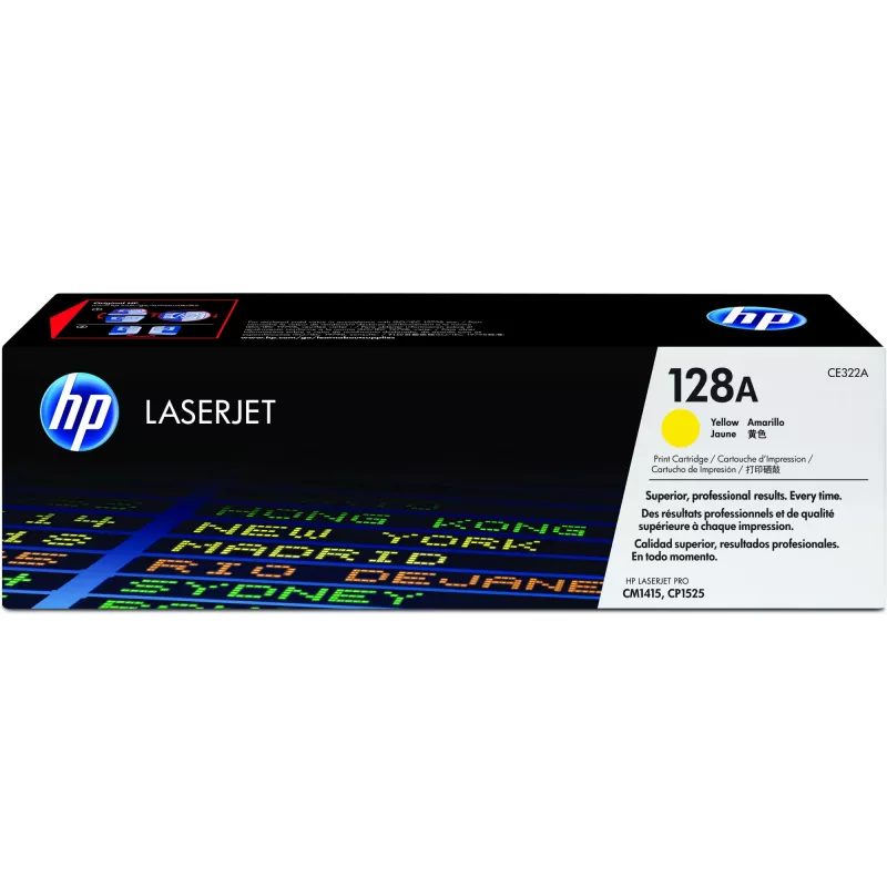 HP 128A Żółty Oryginalny LaserJet Toner, 1300 stron, Żółty, 1 szt.