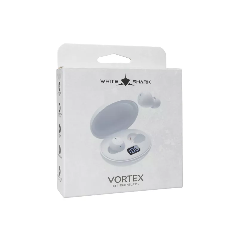 Słuchawki bezprzewodowe White Shark GEB-TWS-02 Vortex biały