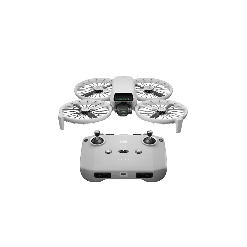Dron DJI Flip 4 wirniki, kamera 48 MP, wideo 3840×2160, bateria 3110 mAh, czarny/biały