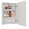 Szafka łazienkowa wisząca top e shop POLA 1DL BIEL — 400×220×600 mm, 3 półki, biały