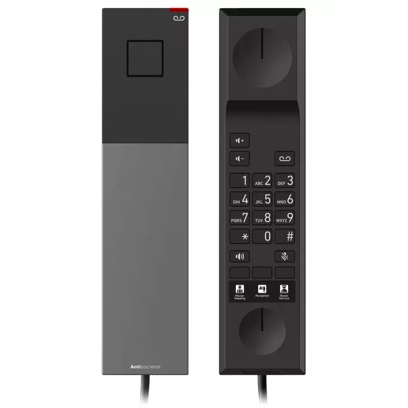 Snom HD300 - Telefon mit Schnur - Gun Metal Black