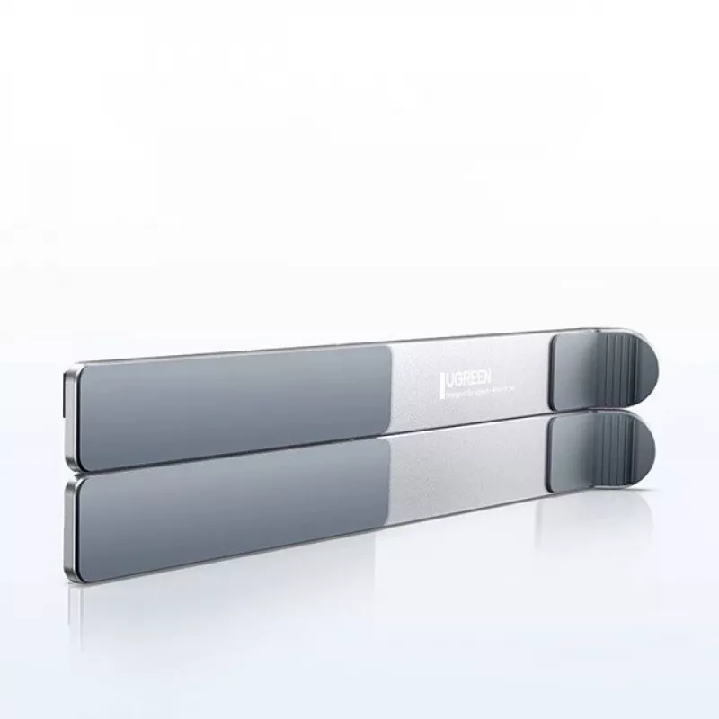 Podstawka pod laptop UGREEN LP451 regulowana stop aluminium na laptopy 8–17 cali, 5 pozycji, srebrna