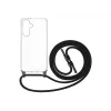 Etui FIXED do Samsung Galaxy A36 5G — Fixed Pure Neck Case TPU, czarne, kompatybilne ze smyczą