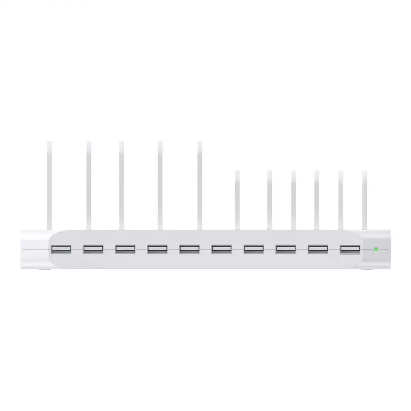 Stacja ładująca Unitek 10X USB 2.4A 60W Biała