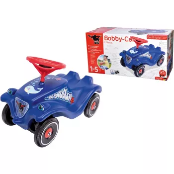 Samochodzik do jeżdżenia Simba-Dickie BIG Bobby-Car, napędzany odpychaniem, wiek 1–5 lat, 4 koła, niebieski/czerwony
