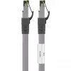 Kabel krosowy Goobay CAT 8.1, S/FTP (PiMF), szary, 0,5 m - LSZH bezhalogenowy, miedź AWG 24 (55135)