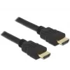 DeLOCK - Kabel wideo/audio/sieciowy - HDMI - 28 AWG - HDMI, 19-pin (M) - HDMI, 19-pin (M) - 50 cm - Czarny (84751)