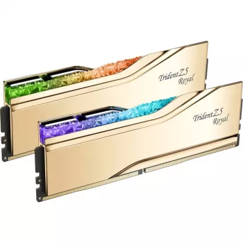 DIMM 32 GB DDR5-6000, Memory gold, F5-6000J2836G16GX2-TR5G, Trident Z5 Royal RGB, INTEL XMP