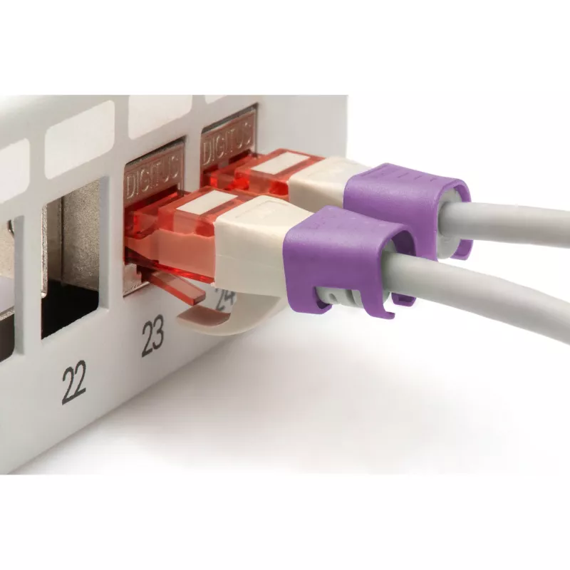 Klipsy kodowania kolorami Digitus Color clips do kabla krosowego A-CC-VI PVC fioletowe