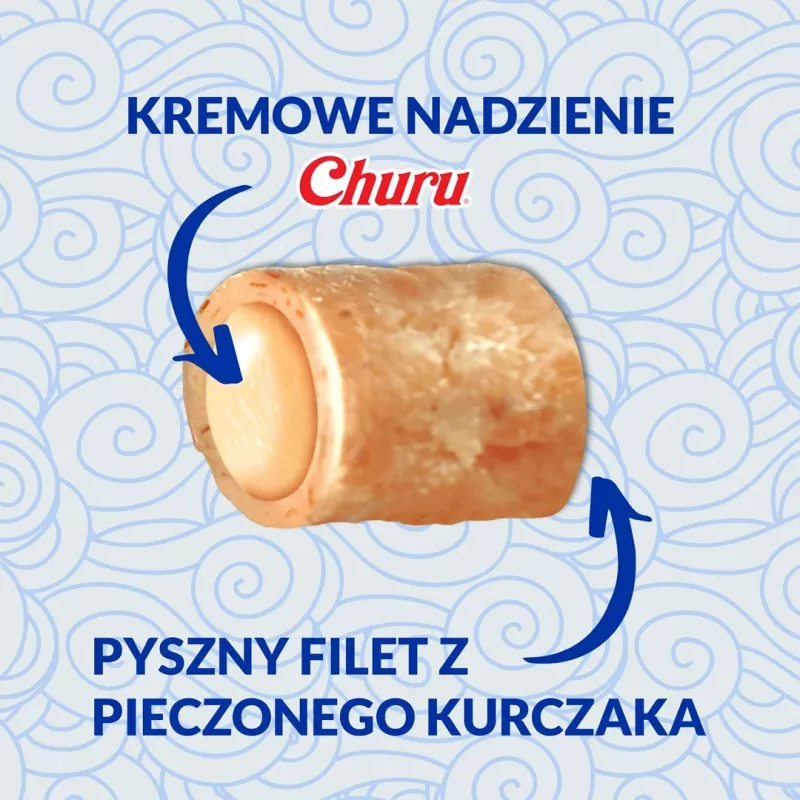 INABA Churu Bites zawijasy z kurczakiem – przysmaki dla kota – 3x10 g