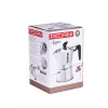 Ekspres do kawy Pedrini 9083-3 — polerowany aluminiowy ekspres kawowy do kuchenki, 3 filiżanki, srebrno-czarny