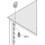 Schroff Zestaw uchwytów podnoszących M12 (4SZT/ZESTAW) (23130072)