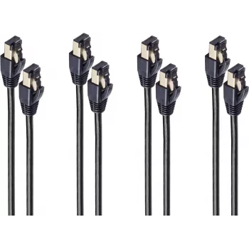 Kabel sieciowy ShiverPeaks BS08-41006-2 3 m Cat8.1 F/FTP (FFTP) RJ-45 do RJ-45 Złote styki