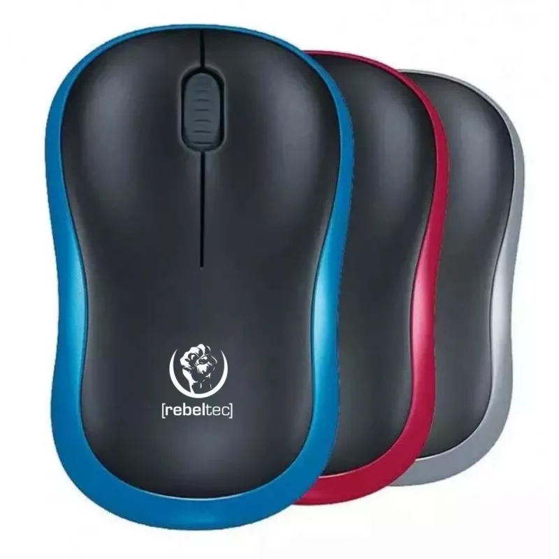 Bezprzewodowa mysz optyczna Rebeltec METEOR niebieska RBLMYS00048 USB