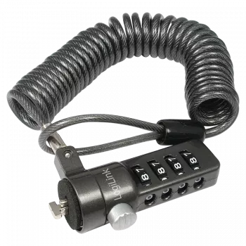 LogiLink NBS004 kabel Lock Czarny 1.8 M