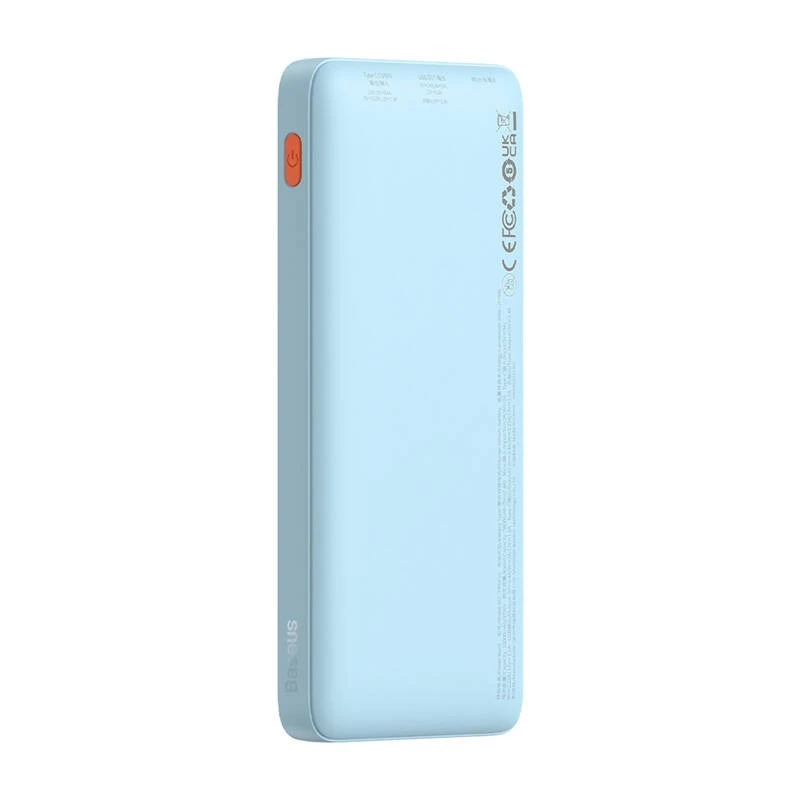 Przenośny power bank Baseus Airpow 10000 mAh, 20W, LiPo, USB-C + USB-A, niebieski