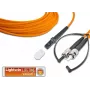 Wysokiej jakości duplexowy kabel patchcord światłowodowy Lightwin, MM OM2, MTRJ - ST (LDP-50 MTRJ-ST 2.0)