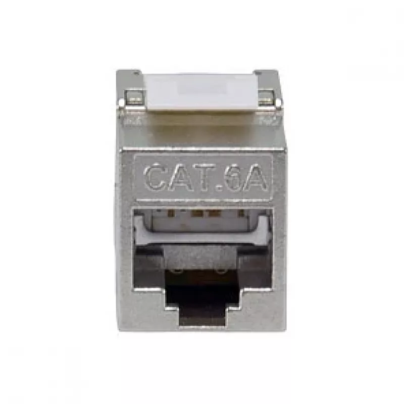 Ekranowane złącze keystone cienki Kat.6A, EQUIP 767223, bez narzędzi, RJ-45, płaskie, srebrne, 8 szt.