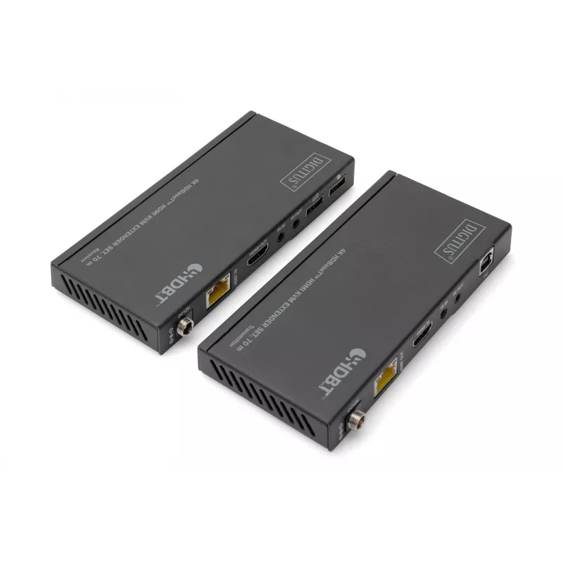 Zestaw przedłużacza KVM Digitus 4K HDBaseT HDMI 70 m Przewodowy