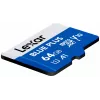 Karta pamięci MicroSDXC Lexar niebieski PLUS 64 GB UHS‑I 100 MB/s U1 V10 (niebieska)